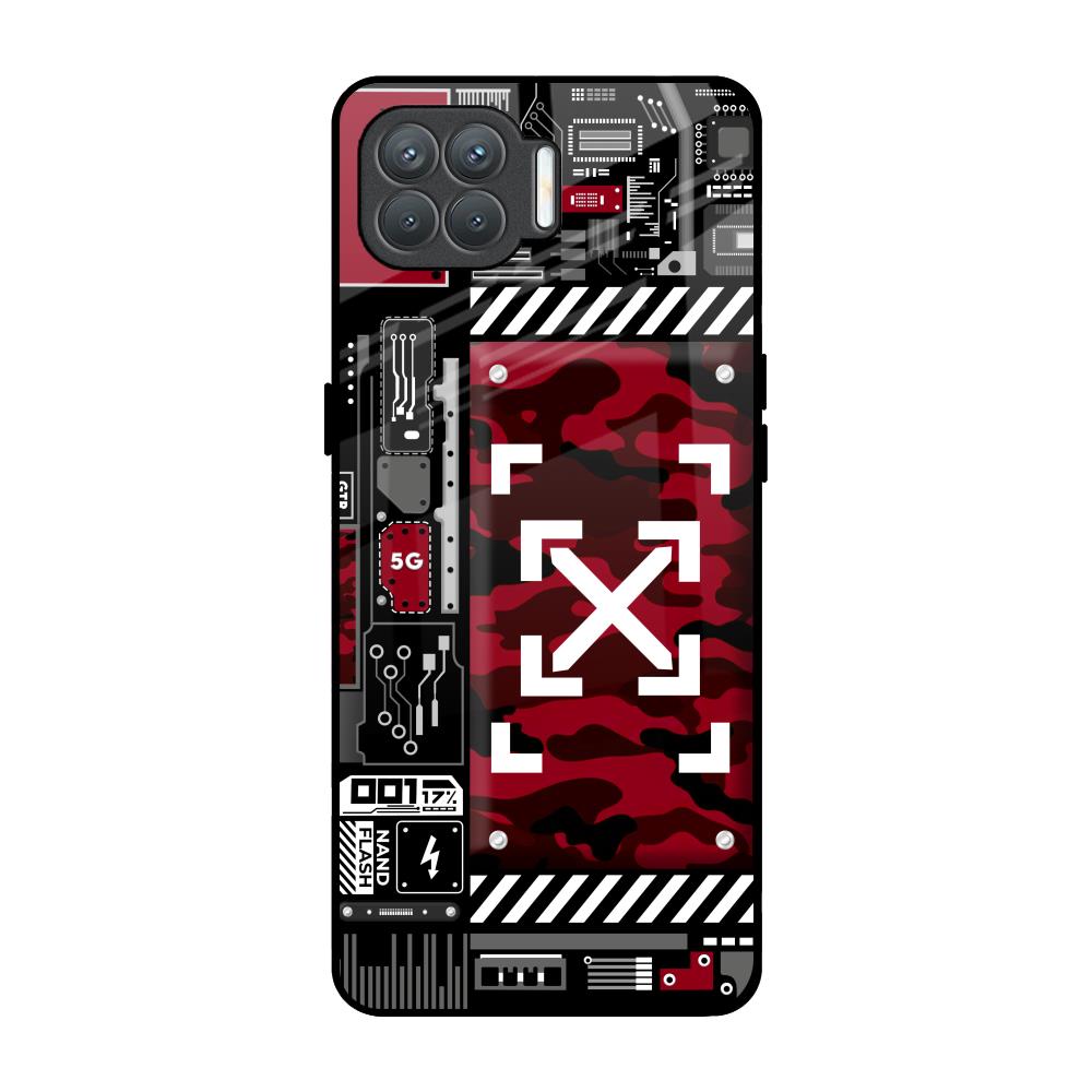 Technology Art Oppo F17 Pro Glass Back Cover Online