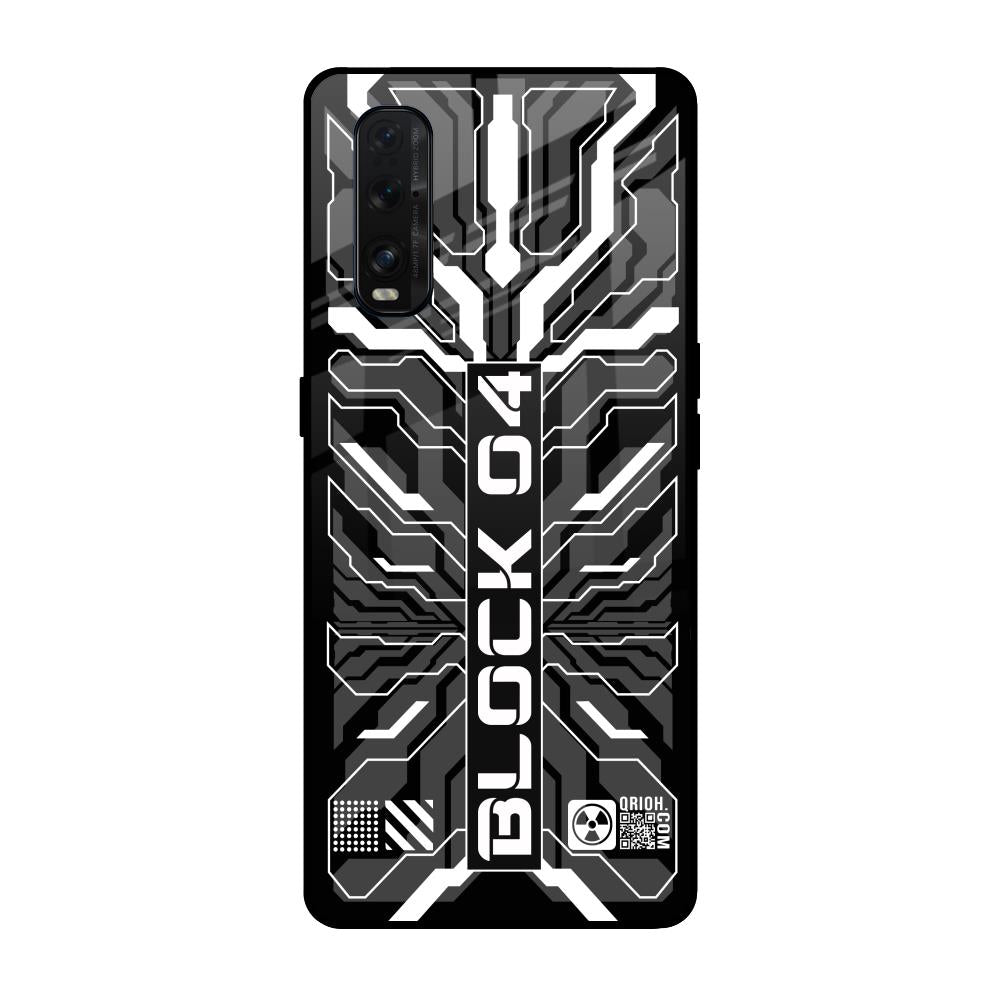 Monochrome Magic Oppo Find X2 Glass Back Cover Online