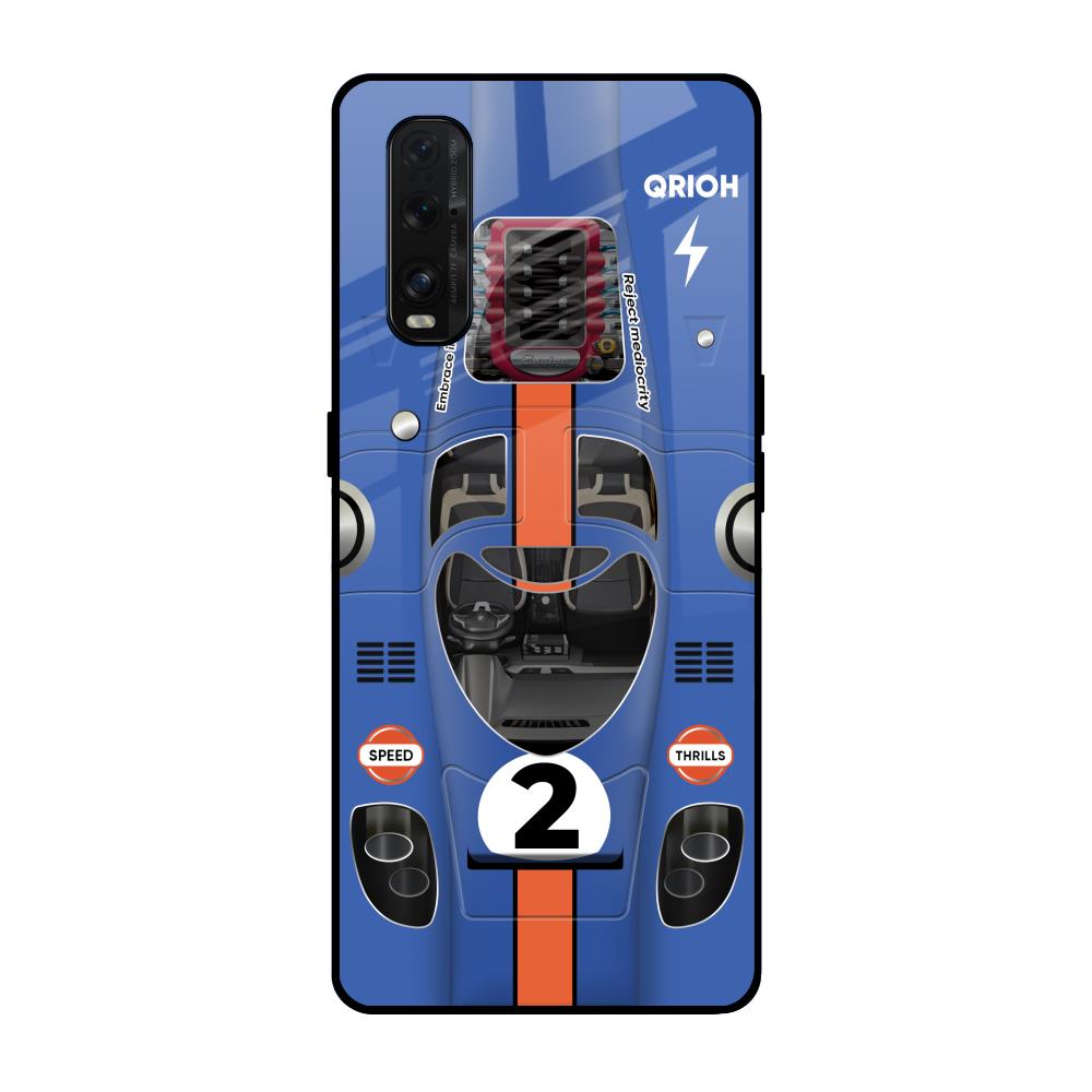 Car Adiction Oppo Find X2 Glass Back Cover Online