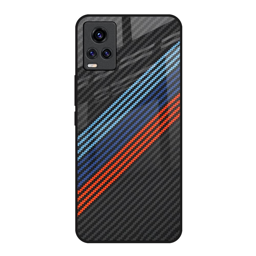 Carbon Inspired Vivo V20 Glass Back Cover Online