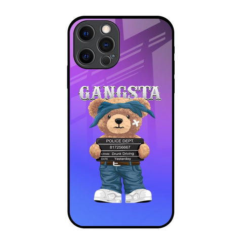 Gangsta Bear iPhone 12 Pro Glass Back Cover Online