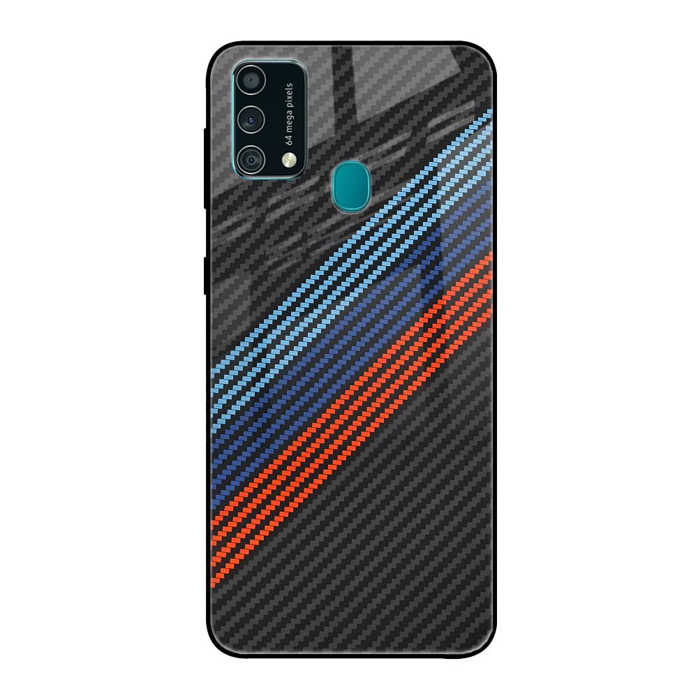 Carbon Inspired Samsung Galaxy F41 Glass Back Cover Online
