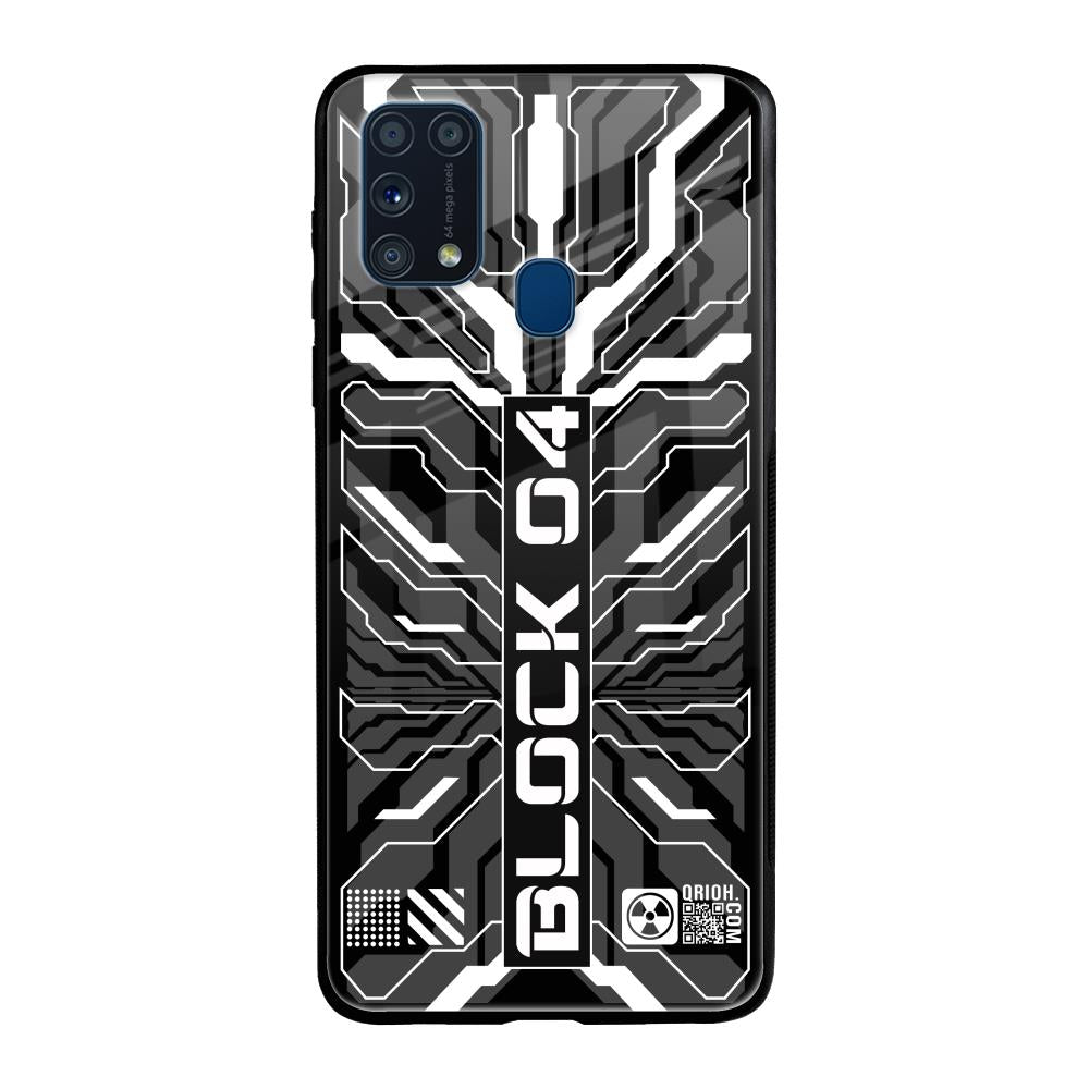 Monochrome Magic Samsung Galaxy M31 Prime Glass Back Cover Online