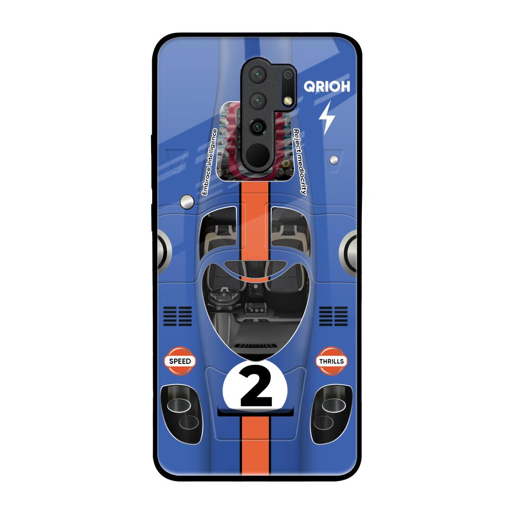 Car Adiction Poco M2 Glass Back Cover Online
