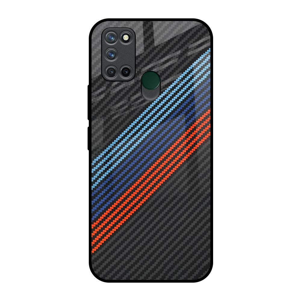 Carbon Inspired Realme 7i Glass Back Cover Online