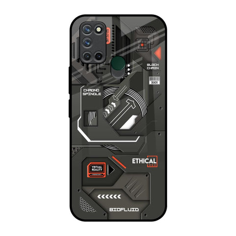 Tech Aesthetics Realme 7i Glass Back Cover Online