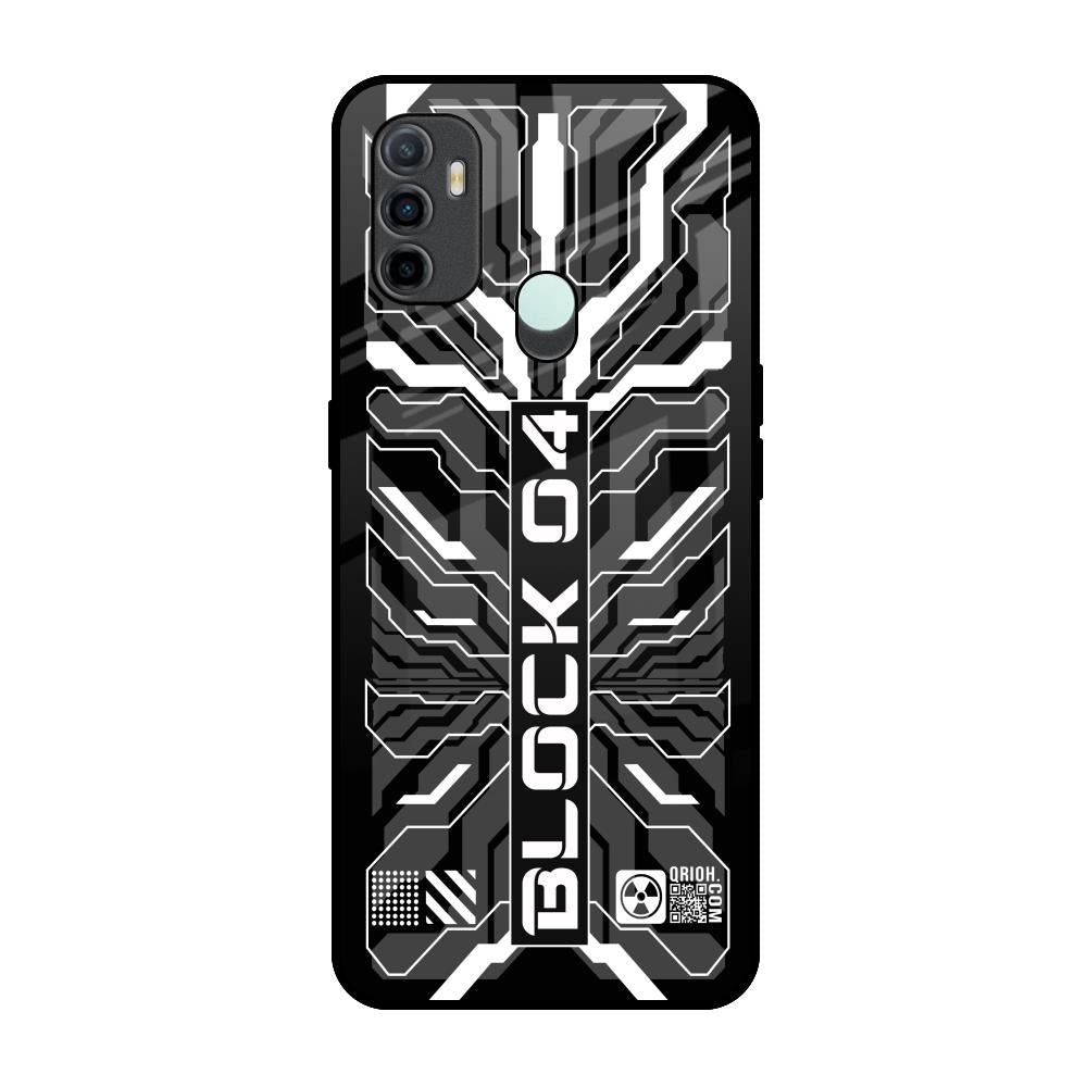 Monochrome Magic Oppo A33 Glass Back Cover Online