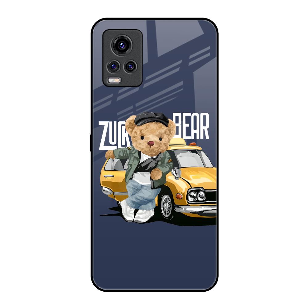Adventurous Bear Vivo V20 Pro Glass Back Cover Online