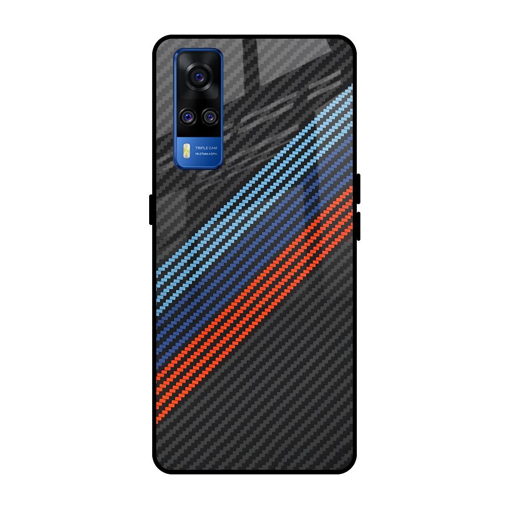 Carbon Inspired Vivo Y51 2020 Glass Back Cover Online