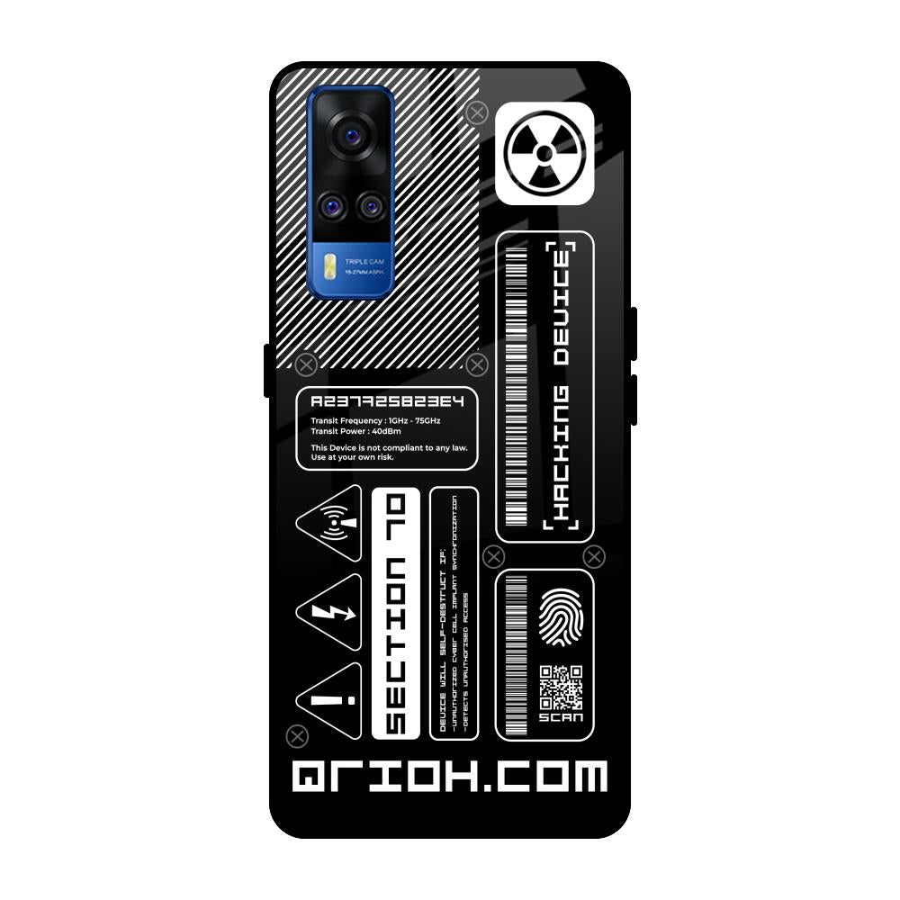 Futuristic Art Vivo Y51 2020 Glass Back Cover Online