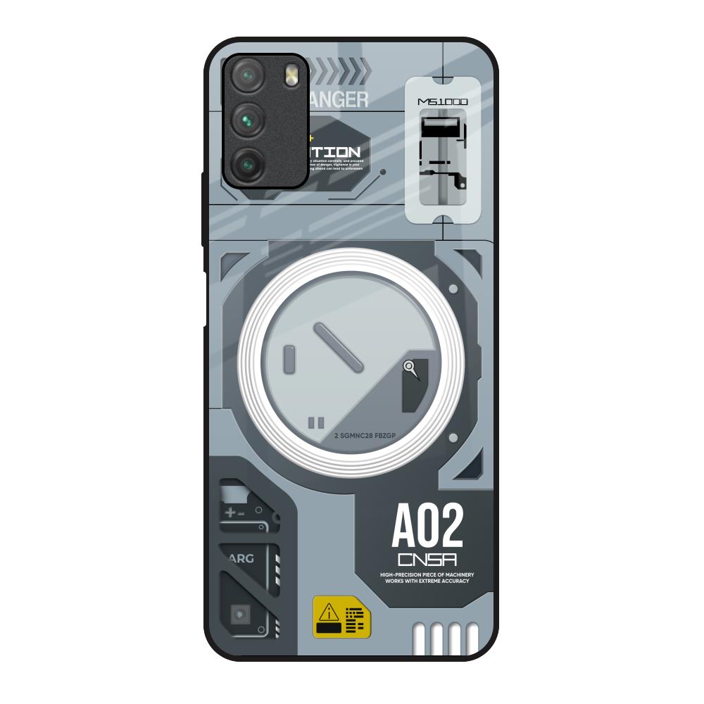 Modern Technology Poco M3 Glass Back Cover Online