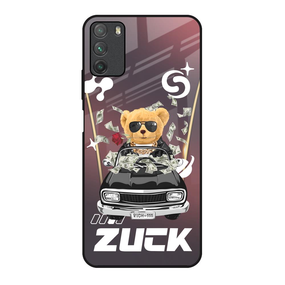 Money Madness Poco M3 Glass Back Cover Online