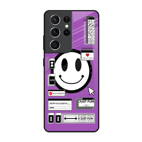 Code with Smile Samsung Galaxy S21 Ultra Glass Back Cover Online