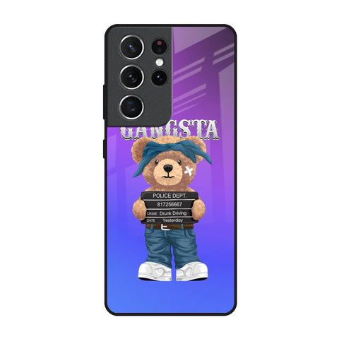 Gangsta Bear Samsung Galaxy S21 Ultra Glass Back Cover Online