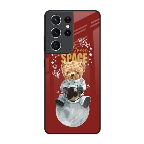 Astronaut Bear Samsung Galaxy S21 Ultra Glass Back Cover Online