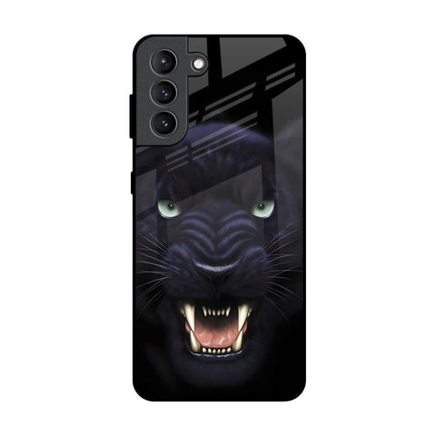 Angry Black Leopard Samsung Galaxy S21 Plus Glass Back Cover Online