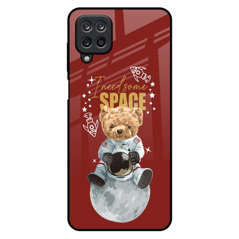Astronaut Bear Samsung Galaxy M12 Glass Back Cover Online