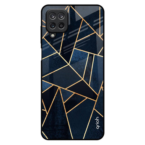 Abstract Tiles Samsung Galaxy M12 Glass Back Cover Online