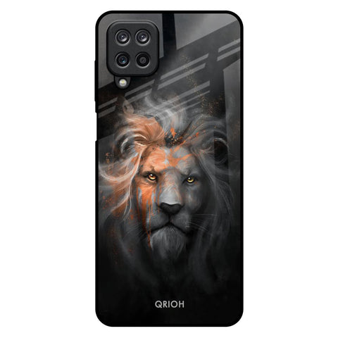 Devil Lion Samsung Galaxy M12 Glass Back Cover Online
