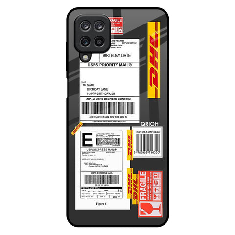 Cool Barcode Label Samsung Galaxy M12 Glass Back Cover Online
