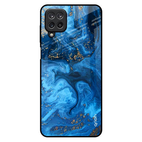 Gold Sprinkle Samsung Galaxy M12 Glass Back Cover Online