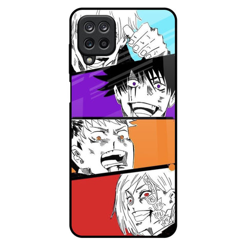 Anime Sketch Samsung Galaxy M12 Glass Back Cover Online