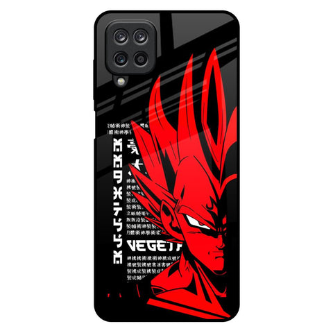 Red Vegeta Samsung Galaxy M12 Glass Back Cover Online