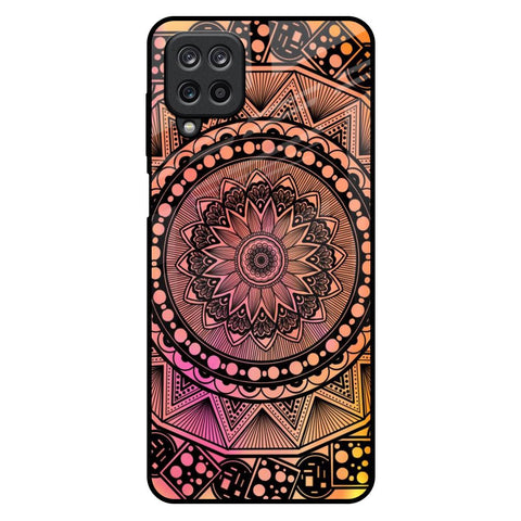 Floral Mandala Samsung Galaxy M12 Glass Back Cover Online