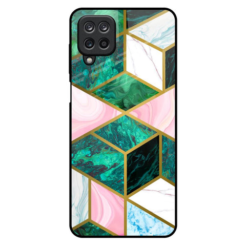 Seamless Green Marble Samsung Galaxy M12 Glass Back Cover Online