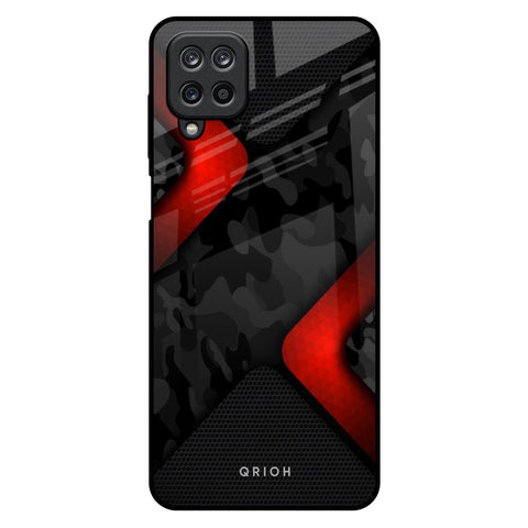 Modern Camo Abstract Samsung Galaxy M12 Glass Back Cover Online