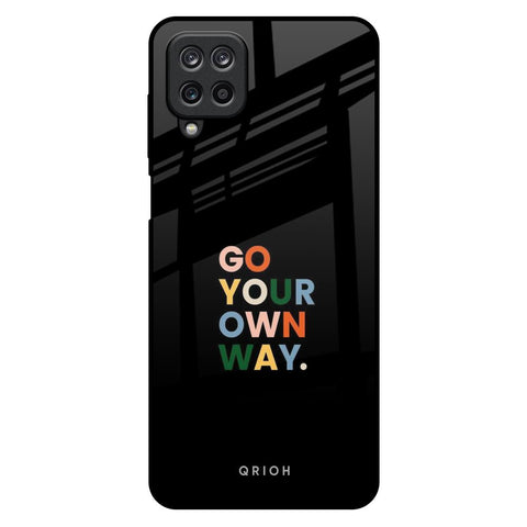 Go Your Own Way Samsung Galaxy M12 Glass Back Cover Online