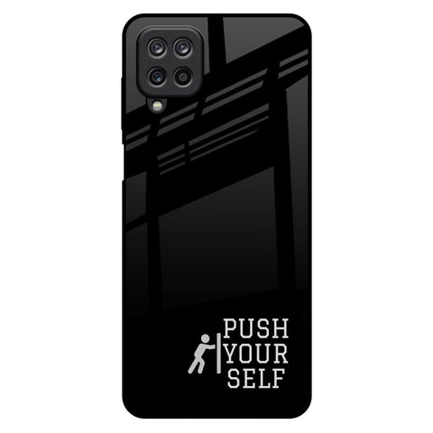 Push Your Self Samsung Galaxy M12 Glass Back Cover Online
