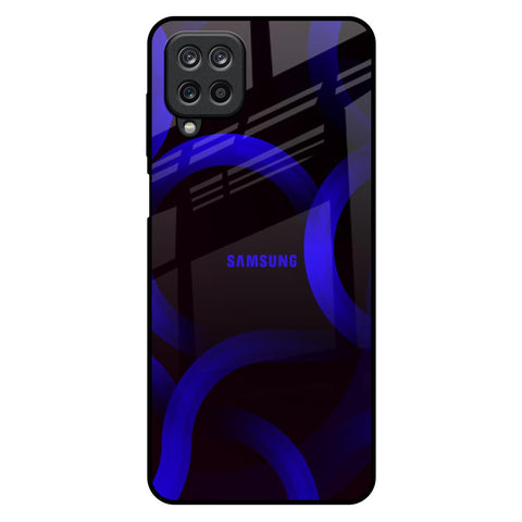 Blue Ring Light Samsung Galaxy M12 Glass Back Cover Online