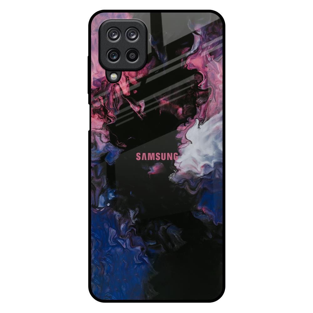 Smudge Brush Samsung Galaxy M12 Glass Back Cover Online