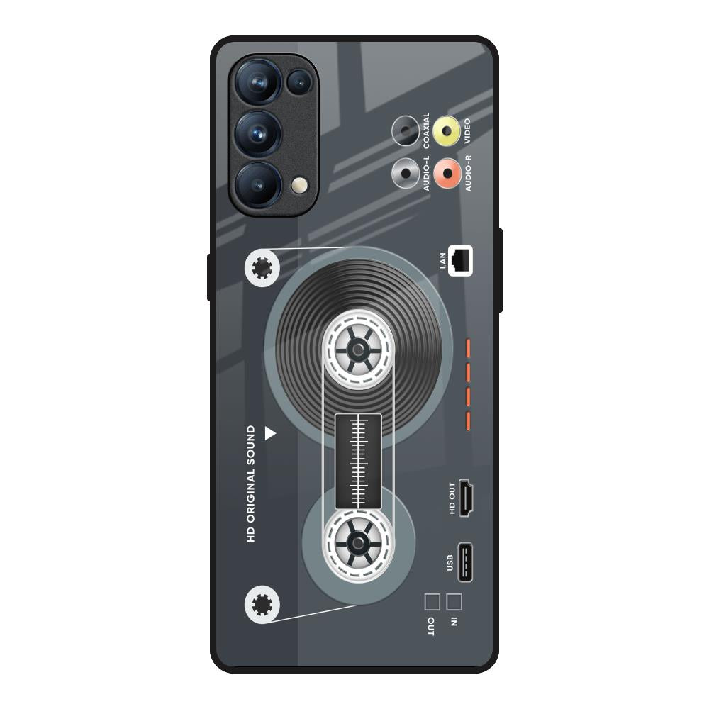 Retro Recorder Oppo Reno5 Pro Glass Back Cover Online