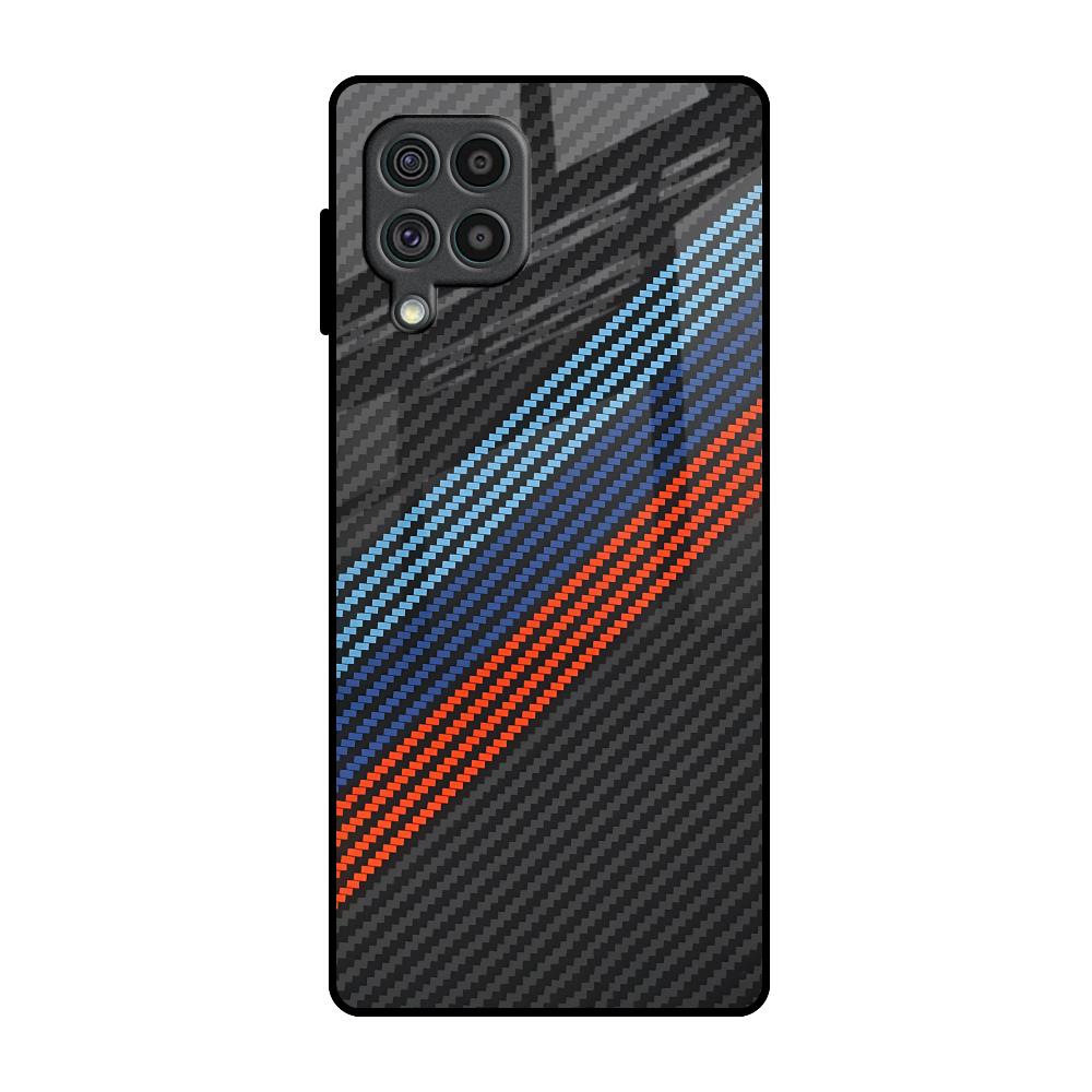 Carbon Inspired Samsung Galaxy F62 Glass Back Cover Online