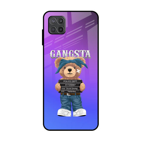 Gangsta Bear Samsung Galaxy A12 Glass Back Cover Online