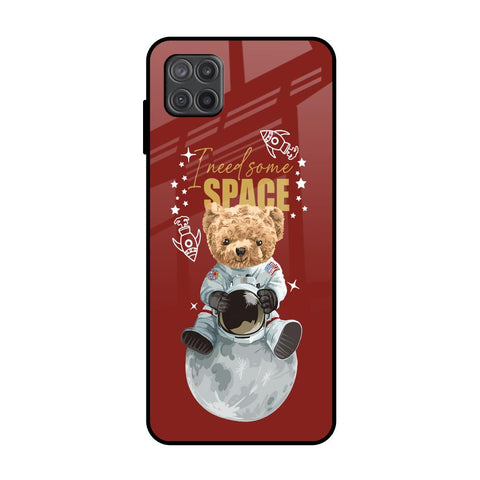 Astronaut Bear Samsung Galaxy A12 Glass Back Cover Online