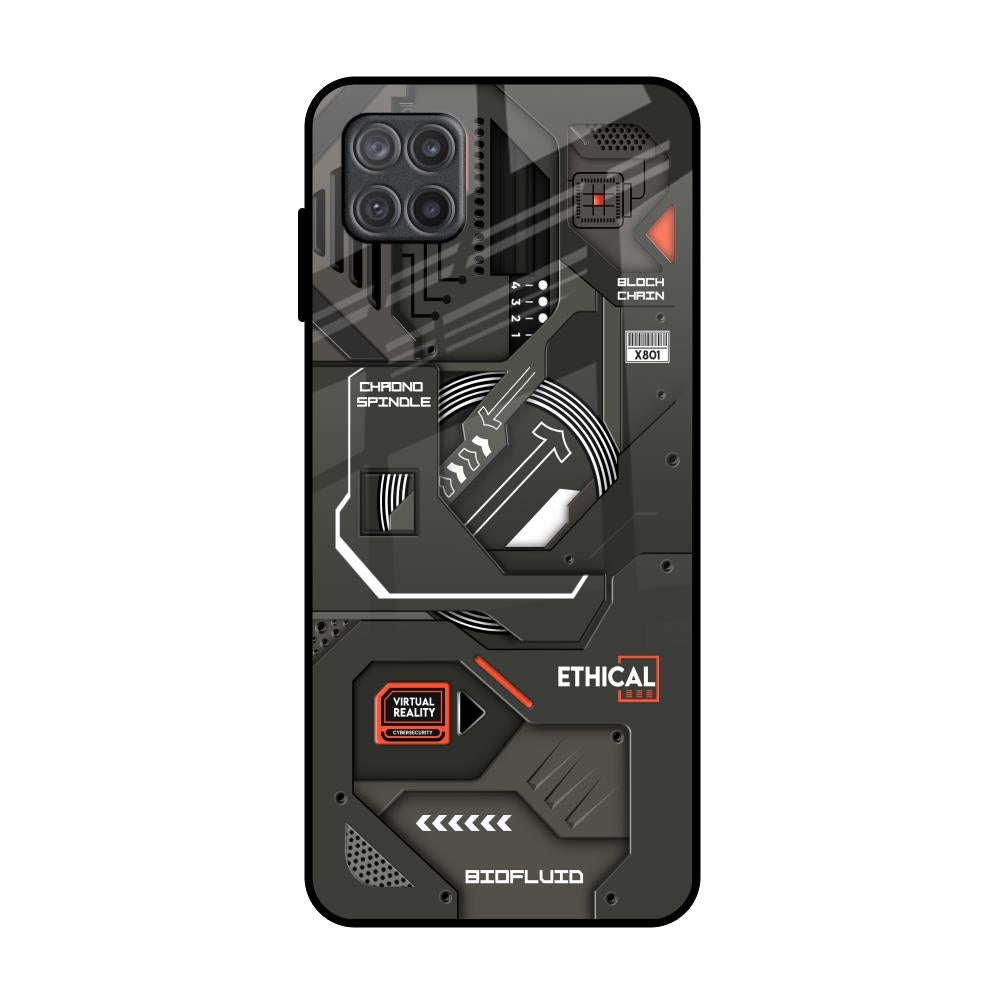 Tech Aesthetics Samsung Galaxy A12 Glass Back Cover Online