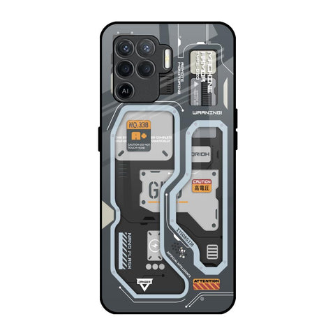 Retro Futuristic Oppo F19 Pro Glass Back Cover Online
