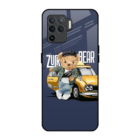 Adventurous Bear Oppo F19 Pro Glass Back Cover Online