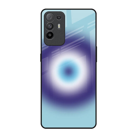 Evil Eye Art Oppo F19 Pro Plus Glass Back Cover Online
