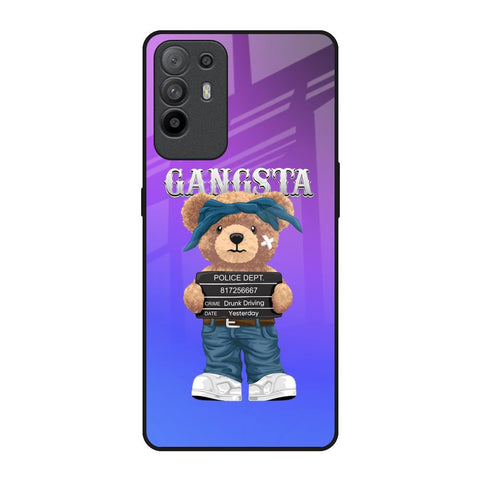 Gangsta Bear Oppo F19 Pro Plus Glass Back Cover Online