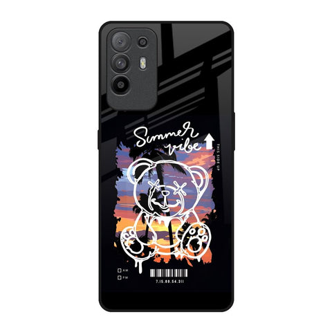 Summer Vibe Oppo F19 Pro Plus Glass Back Cover Online