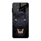 Angry Black Leopard Samsung Galaxy A52 Glass Back Cover Online
