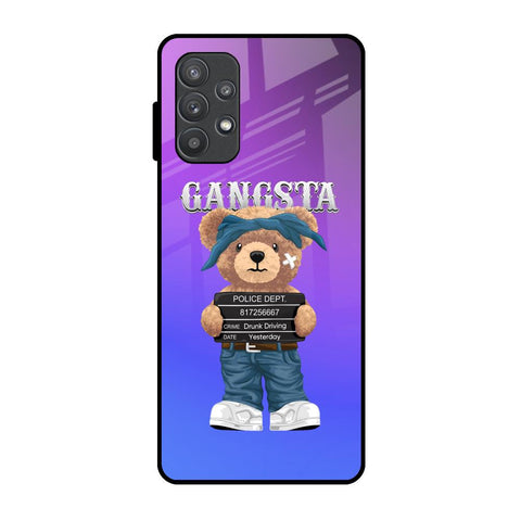 Gangsta Bear Samsung Galaxy A72 Glass Back Cover Online