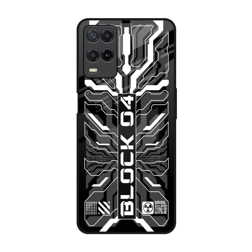 Monochrome Magic Realme 8 Glass Back Cover Online