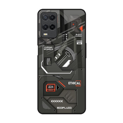 Tech Aesthetics Realme 8 Glass Back Cover Online
