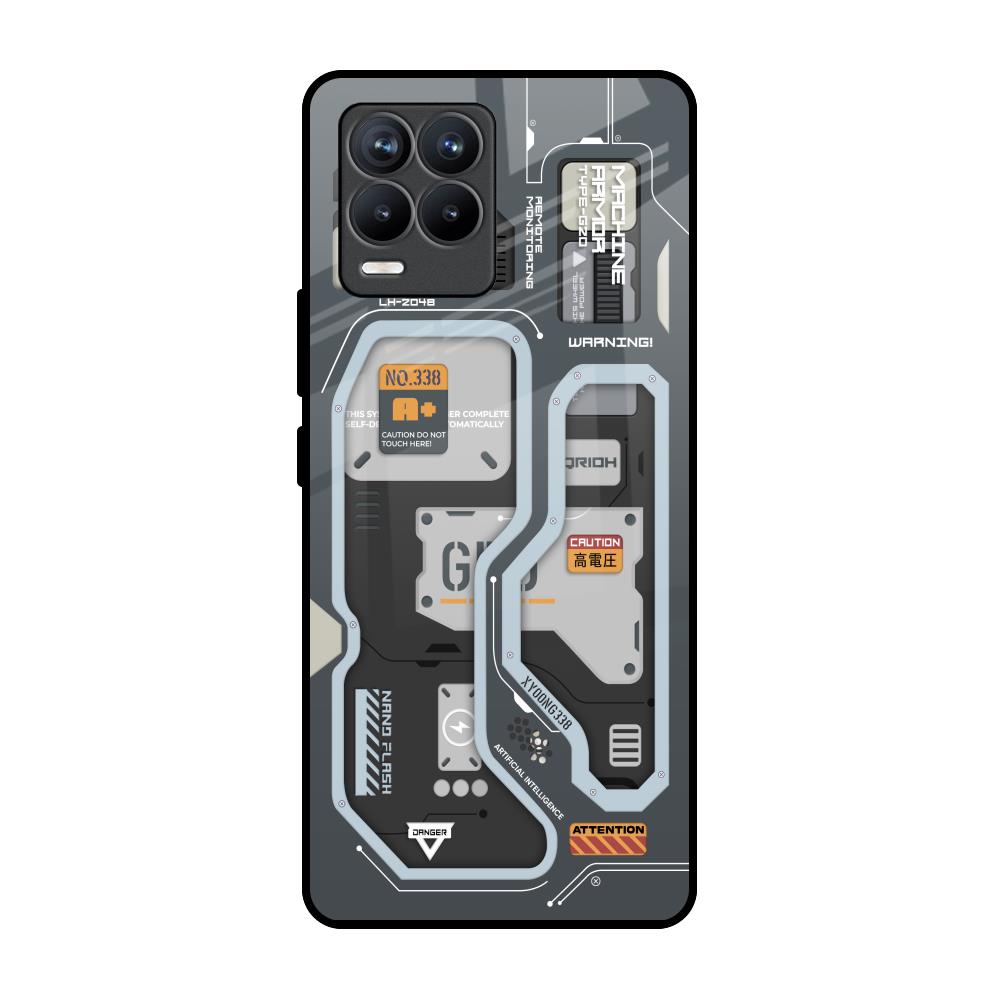 Retro Futuristic Realme 8 Pro Glass Back Cover Online