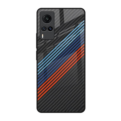 Carbon Inspired Vivo X60 Glass Back Cover Online
